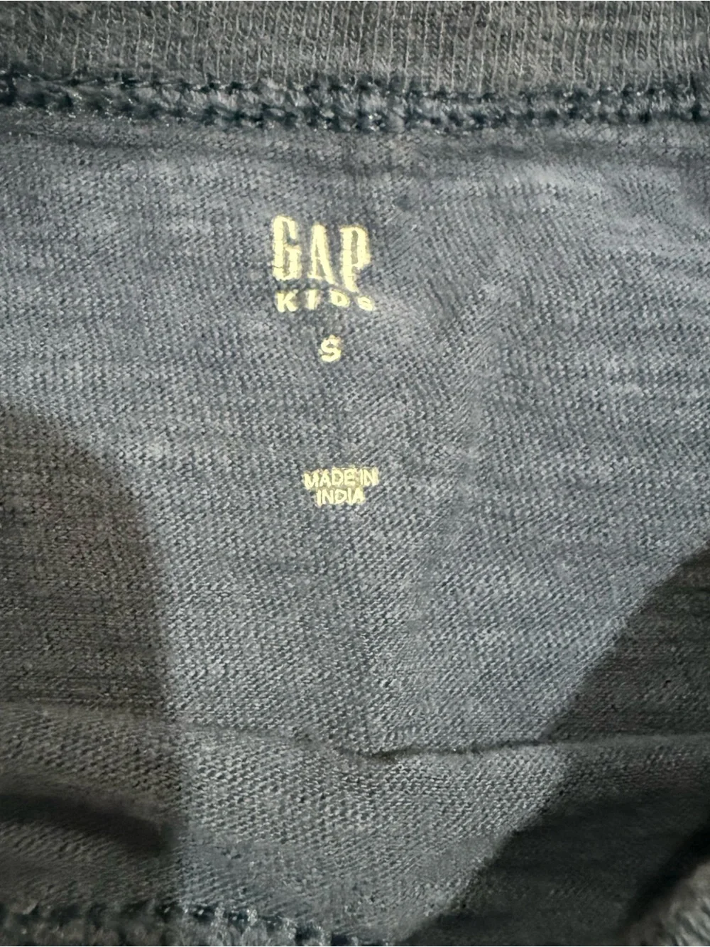 GAP Navy Long-Sleeve Tee with Black and White Stripes with pockets Size Small